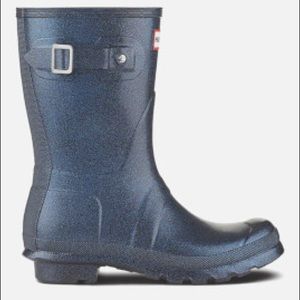 Hunter Short Rain boot in Neptune